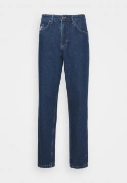 Budget 👍 Karl Kani SMALL SIGNATURE TAPERED FIVE POCKET - Jeans Tapered Fit - Rinse Blue, Herren 🤩