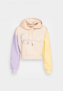 Bester Verkauf 🥰 Karl Kani SIGNATURE CROP BLOCK HOODIE - Sweatshirt - Light Sand, Damen ⌛ -Karl Kani Verkäufe b613eb93e93244d9bfb68ce1c272a656