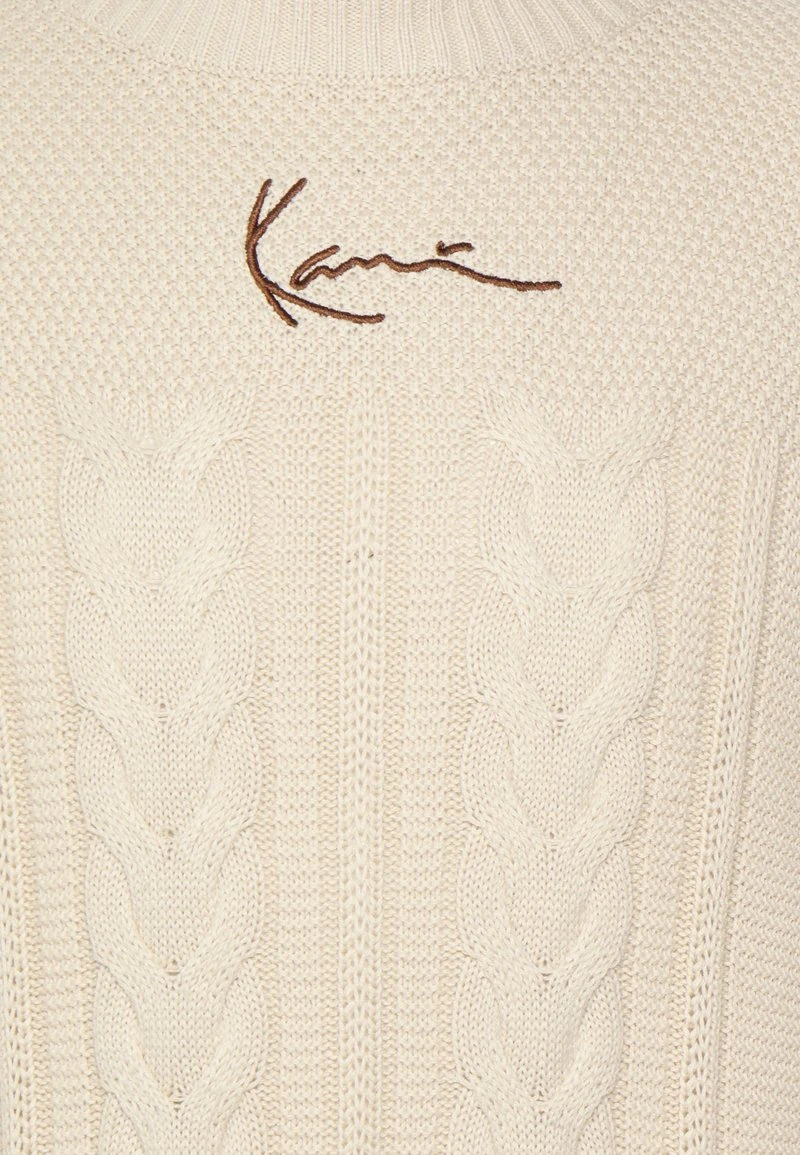 Angebote 😍 Karl Kani SIGNATURE BLOCK KNIT CREW - Strickpullover - Light Sand, Herren 😉 5 Angebote 😍 Karl Kani SIGNATURE BLOCK KNIT CREW - Strickpullover - Light Sand, Herren 😉 – Bild 3