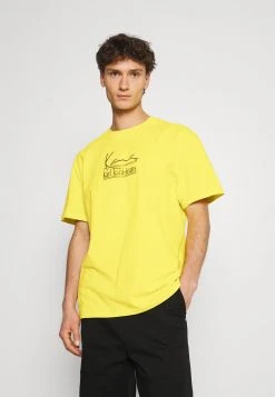 Coupon 🥰 Karl Kani SIGNATURE TEE UNISEX - T-Shirt Print - Yellow 🥰
