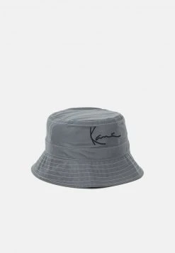 Auslauf ✔️ Karl Kani SIGNATURE REFLECTIVE BUCKET HAT - Hut - Silver, Unisex ✨