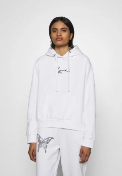 Am billigsten 🤩 Karl Kani SMALL SIGNATURE HOODIE - Kapuzenpullover - White, Damen 🛒