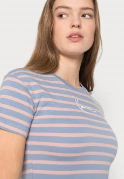 Am billigsten 🛒 Karl Kani SMALL SIGNATURE TIGHT STRIPE TEE - T-Shirt Print - Blue, Damen ⭐ -Karl Kani Verkäufe c56939d5dfa54710a45f53a767d94d7c
