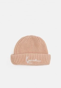 Auslauf ✨ Karl Kani SIGNATURE FISHERMAN BEANIE UNISEX - Mütze - Rose 🔥