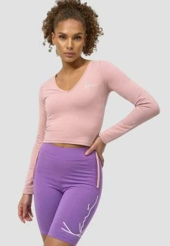 Budget 🌟 Karl Kani Langarmshirt - Rose, Damen 🎁