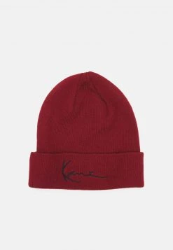 Budget 🛒 Karl Kani SIGNATURE BEANIE UNISEX - Mütze - Dark Red 🎁