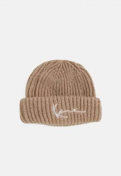 Blitzangebot 🎁 Karl Kani SIGNATURE FISHERMAN BEANIE UNISEX - Mütze - Taupe ❤️
