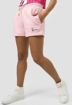 Coupon ✨ Karl Kani SMALL SIGNATURE - Shorts - Light Rose, Damen ✔️