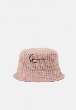 Budget 🎁 Karl Kani SIGNATURE FUZZY BUCKET HAT UNISEX - Hut - Pink 🌟