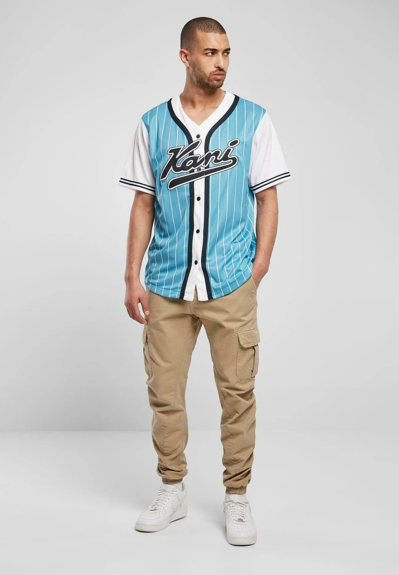 Am billigsten 🌟 Karl Kani VARSITY BLOCK - Hemd - Blue, Herren ✨ 4 Am billigsten 🌟 Karl Kani VARSITY BLOCK - Hemd - Blue, Herren ✨ – Bild 2