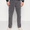 Bester Verkauf 🎁 Karl Kani RETRO SLIT PANTS - Jeans Straight Leg - Grey, Herren 😉
