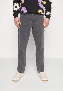 Bester Verkauf 🎁 Karl Kani RETRO SLIT PANTS - Jeans Straight Leg - Grey, Herren 😉