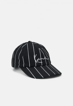 Bestes Angebot 😉 Karl Kani SIGNATURE PINSTRIPE UNISEX - Cap - Black 🤩