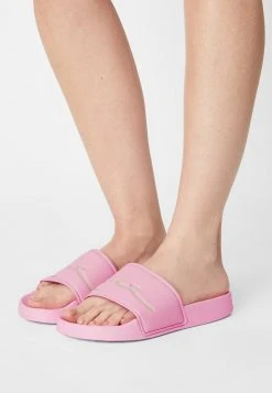 Neu ❤️ Karl Kani SIGNATURE POOL SLIDE - Pantolette Flach - Rose, Damen 🧨