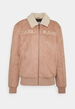 Besorgen 🔔 Karl Kani RETRO JACKET UNISEX - Kunstlederjacke - Dark Sand ❤️