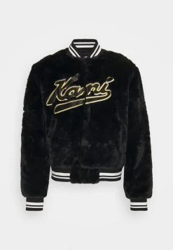Beste Bewertungen von 💯 Karl Kani VARSITY COLLEGE JACKET UNISEX - Bomberjacke - Black 😍