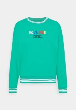 Am billigsten ❤️ Karl Kani RETRO COLLEGE CREW - Sweatshirt - Dark Mint, Damen 🎁 -Karl Kani Verkäufe dc47e08ce1754d7abde41d001a547f75
