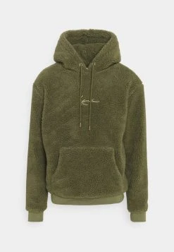 Bester Verkauf 🎉 Karl Kani SMALL SIGNATURE HOODIE UNISEX - Kapuzenpullover - Dark Green ⌛