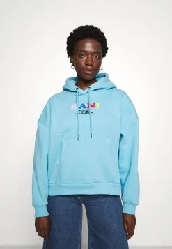 Schlussverkauf 💯 Karl Kani RETRO HOODIE - Sweatshirt - Light Blue, Damen ✔️