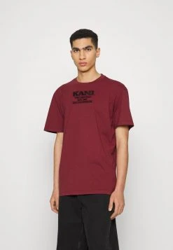 Großhandel ✨ Karl Kani RETRO WASHED TEE UNISEX - T-Shirt Print - Dark Red 🧨