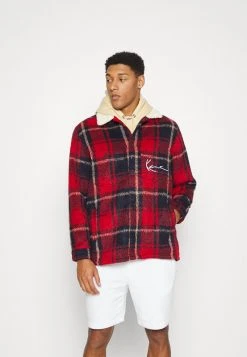 Besorgen 🧨 Karl Kani CHEST SIGNATURE SHIRT JACKET UNISEX - Übergangsjacke - Black ⌛