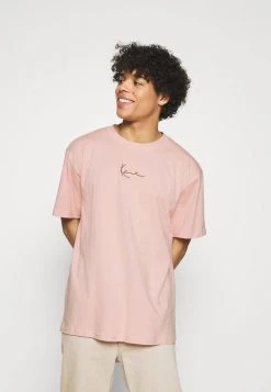 Billig 💯 Karl Kani SMALL SIGNATURE TEE UNISEX - T-Shirt Print - Rose ⭐