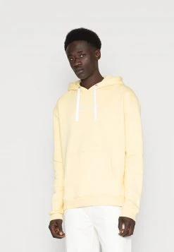 Auslauf 🔥 Karl Kani SMALL SIGNATURE ESSENTIAL HOODIE UNISEX - Kapuzenpullover - Light Yellow ❤️