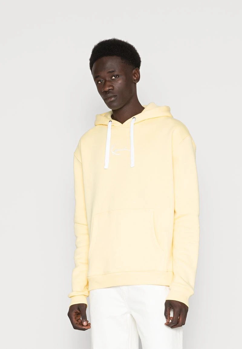 Auslauf 🔥 Karl Kani SMALL SIGNATURE ESSENTIAL HOODIE UNISEX - Kapuzenpullover - Light Yellow ❤️ 3 Auslauf 🔥 Karl Kani SMALL SIGNATURE ESSENTIAL HOODIE UNISEX - Kapuzenpullover - Light Yellow ❤️