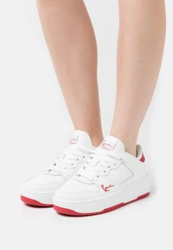 Budget 🔥 Karl Kani UP - Sneaker Low - White/red, Damen 🎁