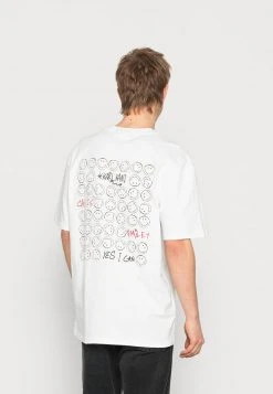 Blitzangebot 🌟 KARL KANI X SMILEY® SMALL SIGNATURE PRINT TEE UNISEX - T-Shirt Print - White 🎁