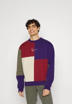 Großhandel 😉 Karl Kani UNISEX SMALL SIGNATURE BLOCK CREW - Sweatshirt - Lilac 🛒