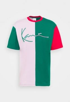 Bester Verkauf 💯 Karl Kani SIGNATURE BLOCK TEE UNISEX - T-Shirt Print - Green 👏 -Karl Kani Verkäufe eb23eac5109f453bbac39f55d913ccb9