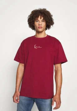 Top 10 🎁 Karl Kani SMALL SIGNATURE TEE UNISEX - T-Shirt Basic - Dark Red 🌟