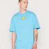Auslauf 🔥 KARL KANI X SMILEY® SMALL SIGNATURE TEE UNISEX - T-Shirt Basic - Blue ✨ -Karl Kani Verkäufe f0ae735505b64ed2bd5539f86727a651