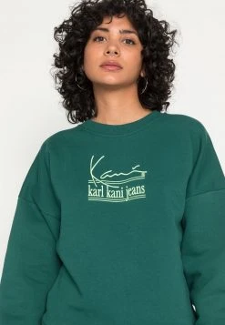 Budget ✨ Karl Kani SIGNATURE CREW - Sweatshirt - Green, Damen 🔥 -Karl Kani Verkäufe f23efe94aa7a4a77a775c626da121a51