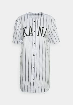 Rabatt 🥰 Karl Kani COLLEGE ⚾ BASEBALL 🎉 DRESS - Freizeitkleid - White, Damen ⌛