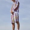 Auslauf 😉 KARL KANI X SMILEY® SIGNATURE STRIPE UNISEX - Shorts - Multicolor 🛒 -Karl Kani Verkäufe f380709ba1204433aeb12c0f1b947134