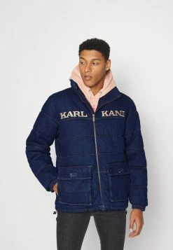 Rabatt 💯 Karl Kani UNISEX RETRO RINSED BLOCK PUFFER - Winterjacke - Blue 😀 -Karl Kani Verkäufe f4c8aae18c844de7a0be636c9b2acd17