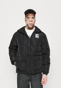 Rabatt 🎁 Karl Kani BLOCK PUFFER JACKET UNISEX - Übergangsjacke - Black 🧨
