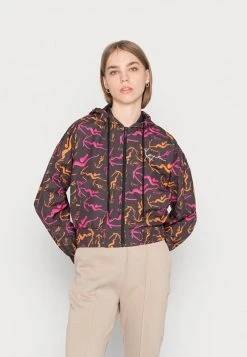 Auslauf ✔️ Karl Kani SIGNATURE HOODED TRACKJACKET - Leichte Jacke - Taupe, Damen 🧨