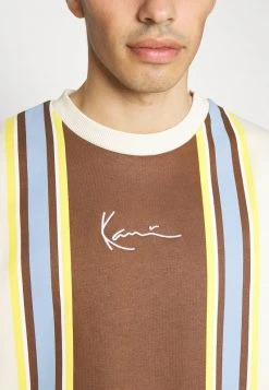 Am billigsten ⌛ Karl Kani SMALL SIGNATURE STRIPE CREW UNISEX - Sweatshirt - Cream 🥰 -Karl Kani Verkäufe fee75413c2474945a6f13ffa44586ae2
